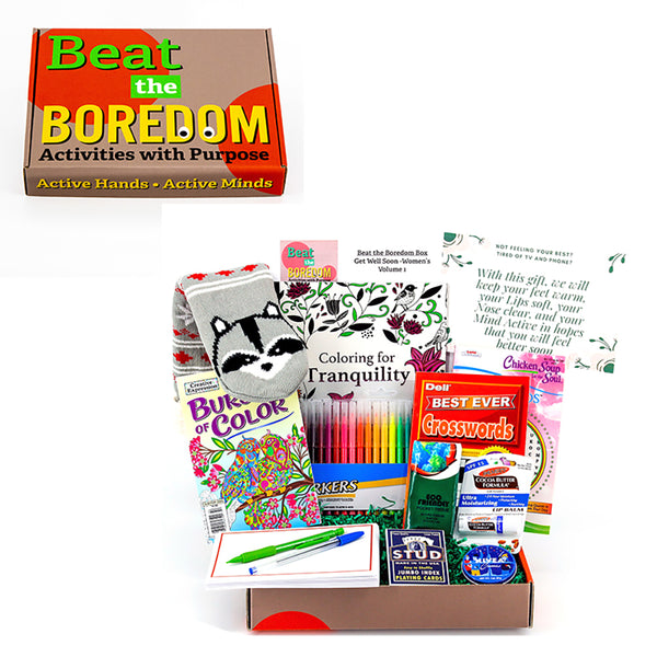 Adult Coloring Book Get Well Gift Basket